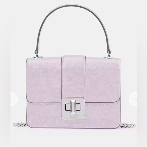 Kate Spade Phoebe Turnlock Mini Flap Crossbody Light Frozen Lilac MSRP $329 - Picture 11 of 17